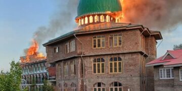 Seminary, mosque damaged in Hyderpora blaze