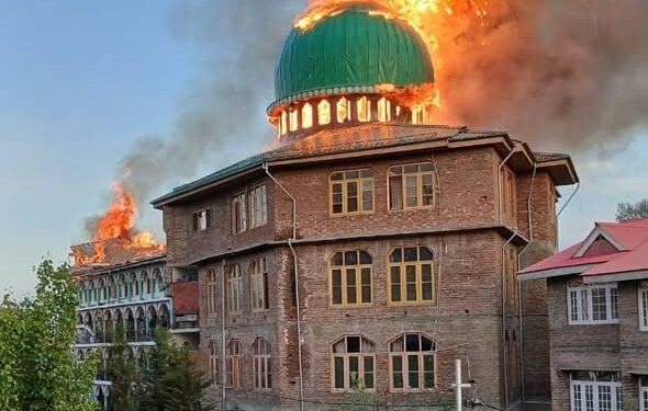 Seminary, mosque damaged in Hyderpora blaze