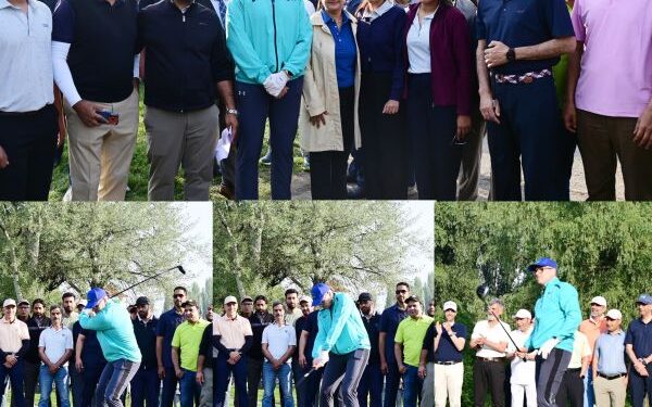 CM Omar Abdullah Tees Off India Golf Carnival at Srinagar’s Royal Springs Golf Course