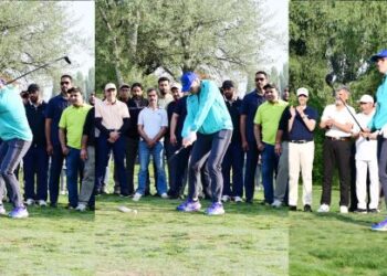 CM Omar Abdullah Tees Off India Golf Carnival at Srinagar’s Royal Springs Golf Course