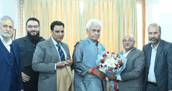 Civil Society Forum Kashmir Health delegation meets LG Sinha