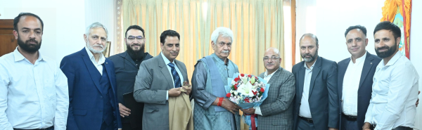 Civil Society Forum Kashmir Health delegation meets LG Sinha