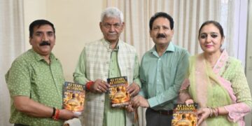 Dr Parveen Yograj presents book to LG; charitable trust delegation lauds Nasha Mukt J&K Abhiyaan
