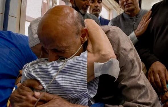 Out on interim bail, Engineer Rashid meets ailing father in Srinagar hospital