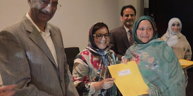 Sakeena Itoo distributes appointment orders among CPWs