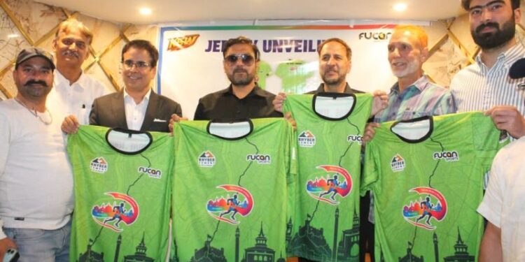 Satish Sharma, Tanvir Sadiq unveil jersey for Khyber Run for ShahreKhaas 2026