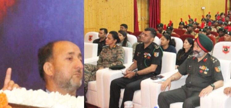 Satish Sharma addresses NCC cadets at SNIC 2026