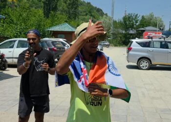Indian-Australian athlete completes 5,000-km ‘One India Run’ in Srinagar