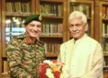 Lt Gen Rajiv Ghai calls on LG Sinha