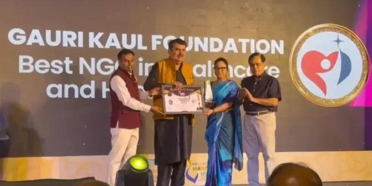 Gauri Kaul Foundation awarded for cardiac care initiatives in J&K
