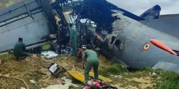 2 officers among 5 dead as IAF transport plane crashes in Assam, co-pilot survives