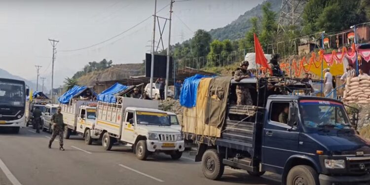 Dry run for Amarnath Yatra convoy conducted from Jammu to Banihal