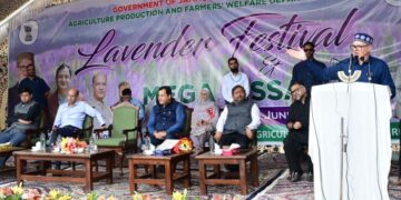 CM inaugurates Lavender Festival at Nunar; other agri infra projects