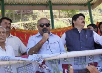 Deputy CM visits Bandipora to review progress on key development works