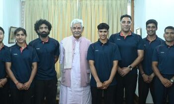 Indian Wushu team meets LG ahead of China tour, Asian Games preparations