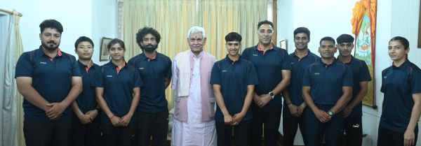 Indian Wushu team meets LG ahead of China tour, Asian Games preparations