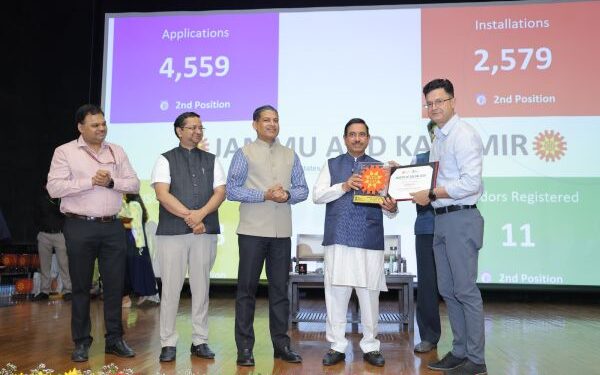 J&K PDD secures national recognition under PM Surya Ghar: Muft Bijli Yojana