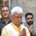 LG Sinha attends ‘Rudrabhishek’ ceremony at Anandishwar Bhairav Nath Asthapan in Srinagar