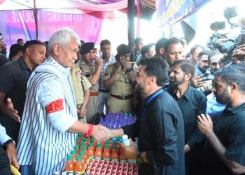 LG Sinha, CM Abdullah join Muharram procession in Srinagar