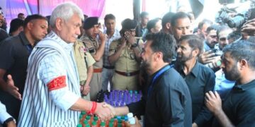 LG Sinha, CM Abdullah join Muharram procession in Srinagar