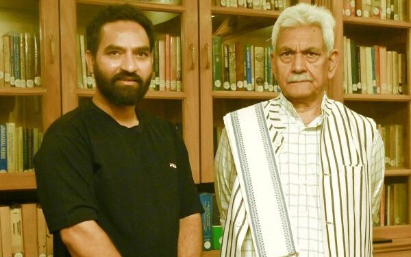 MLA Mehraj Malik Calls on LG Manoj Sinha