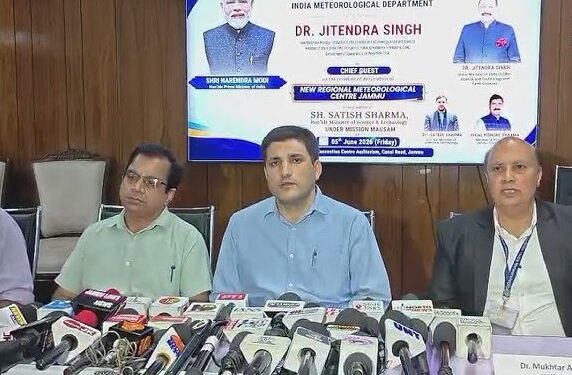 New Regional Meteorological Centre to be declared in Jammu on June 5