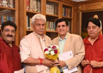 Radio Sharda founder, several delegations call on LG