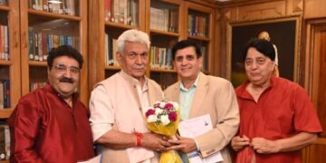 Radio Sharda founder, several delegations call on LG