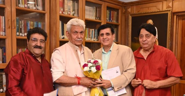 Radio Sharda founder, several delegations call on LG