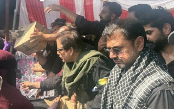Satish Sharma joins Ashura procession at Zadibal, pays tributes to Imam Hussain (AS)