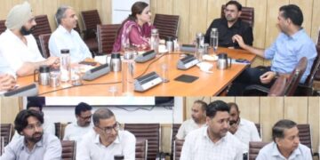 Satish Sharma reviews Sports Calendar 2026–27, sports development across J&K