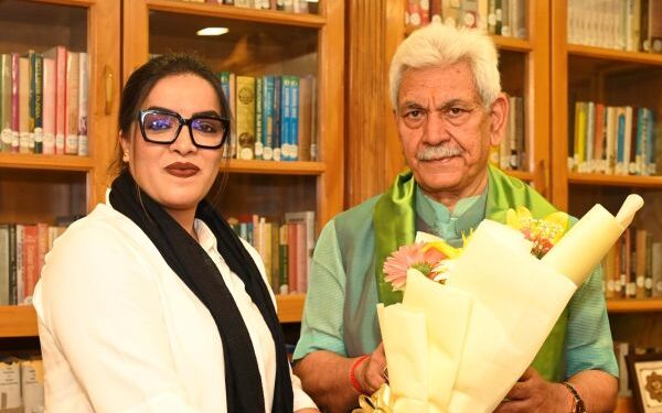 MY Bharat director, others call on LG Manoj Sinha