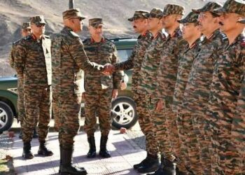 Army commander visits Ladakh frontline, asks troops to train harder