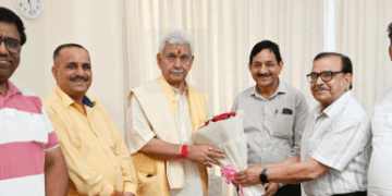 Delegations meet LG; discuss religious tourism, Christian welfare and promotion of Hindi