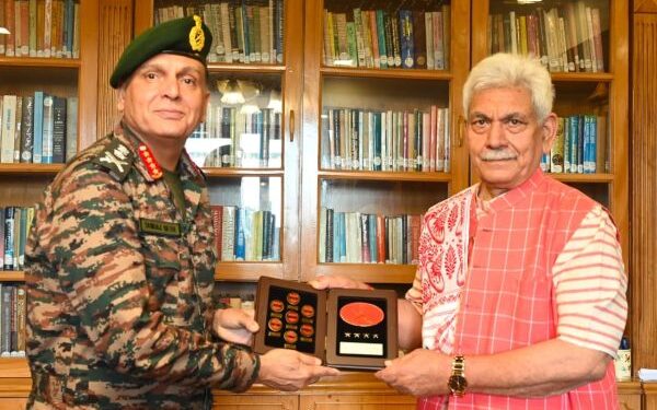 COAS Gen Dhiraj Seth calls on LG Sinha, CM Abdullah