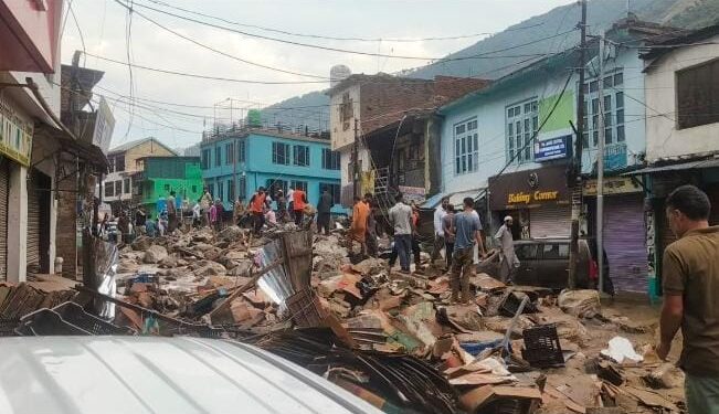 Flash floods hit Doda; several structures, vehicles suffer damage