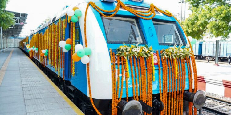 PM Modi flags off India’s first hydrogen-powered train from Haryana’s Jind