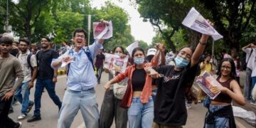 Student organisations celebrate Pradhan’s resignation, vow to continue stir over other demands