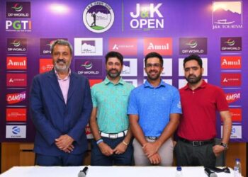 Leading golfers for J&K Open from August 4