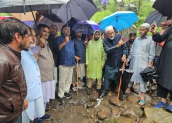 Javed Rana visits flood-hit Surankote, reviews relief and restoration measures