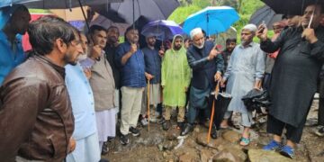 Javed Rana visits flood-hit Surankote, reviews relief and restoration measures