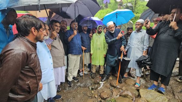 Javed Rana visits flood-hit Surankote, reviews relief and restoration measures