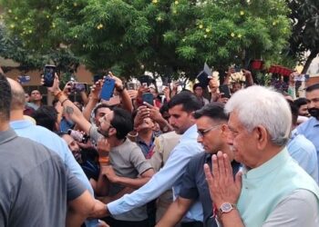 LG reviews pilgrim arrangements at Bhagwati Nagar ahead of Amarnath Yatra