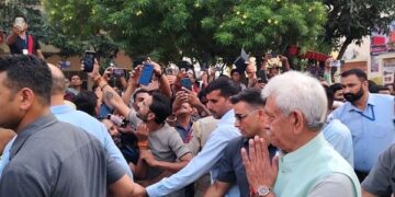 LG reviews pilgrim arrangements at Bhagwati Nagar ahead of Amarnath Yatra