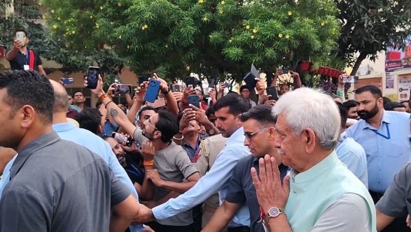 LG reviews pilgrim arrangements at Bhagwati Nagar ahead of Amarnath Yatra