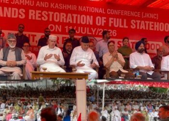Farooq Abdullah reiterates demand for restoration of J&K’s constitutional rights