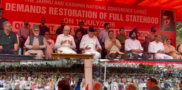 Farooq Abdullah reiterates demand for restoration of J&K’s constitutional rights