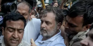 Rahul, Priyanka, Akhilesh detained, forcibly removed from protest site near PM Modi’s residence