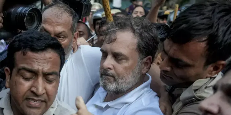 Rahul, Priyanka, Akhilesh detained, forcibly removed from protest site near PM Modi’s residence