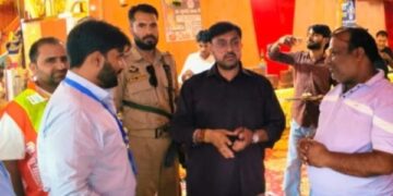 Satish Sharma reviews facilities at Amarnath Yatra camps in Ramban district